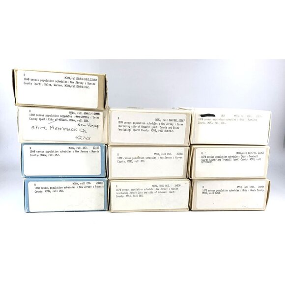 Census Microfilm 1840, 1870 New Jersey Ohio Lot of 10 - Picture 1 of 10